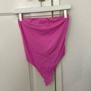 Skims strapless baby pink body suit